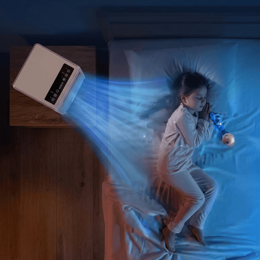 Climatiseur Portable 9000 BTU avec Tuyau d’Évacuation – Climatisation Mobile 3 en 1 : Refroidissement, Ventilateur et Déshumidificateur - HomeAirPro